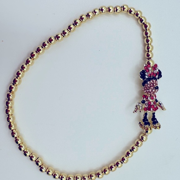BaubleBar Gold Disney Pisa Bracelet Minnie Pave NWT - Picture 5 of 7